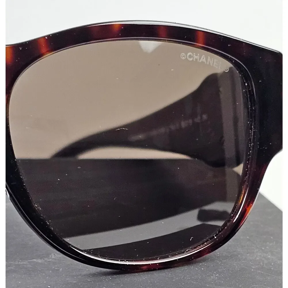 CHANEL Rectangle DARK HAVANA BROWN Sunglasses - Picture 8 of 8